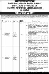 Jobs in PIMS Islamabad 2026