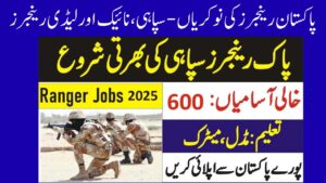 Pakistan Rangers Jobs 2026 – Sipahi General Duty & Other Vacancies
